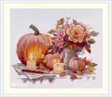 Merejka Counted Cross Stitch Kit Still Life with Pumpkins K-241A Model