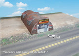N Scale Building - Quonset Hut **Pre-Cut** CARD STOCK (PAPER) Pre-Cut Kit #QH2N Model