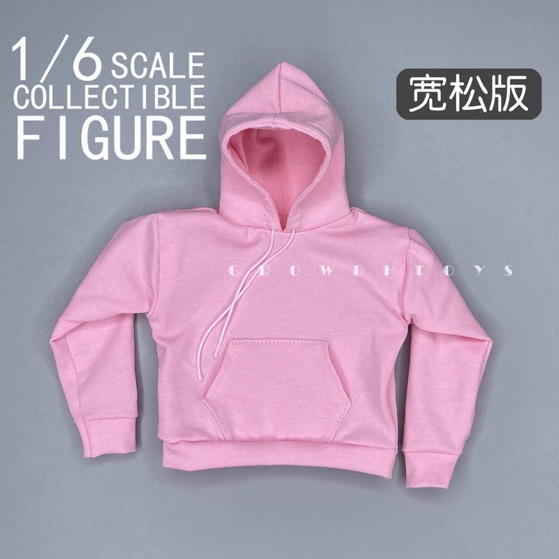 1/6 Scale Male Oversize Hoodie Top Clothes Model Fit 12i" Action Figure Body Model