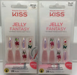 Kiss Jelly Fantasy 28 Piece Diy Nail Set Sculpted Nail Manicure Kit??PACK OF 2?? Model