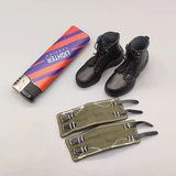 1Set 1/6 WWII Soldier Hollow Boots Gaiters Model for 12" Action Figure Body Model