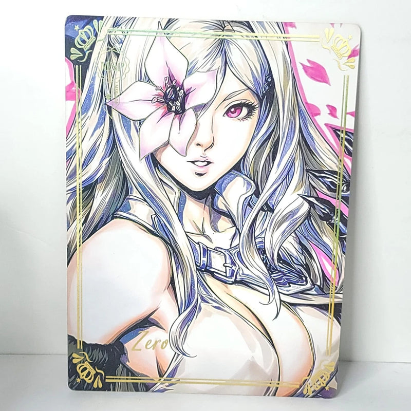 Zero Drakenguard 3 Double Side Waifu Card Anime Girl Wall Art Oversized Board A4 Model