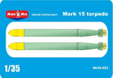 UNITED STATES NAVY Mark 15 torpedo scale 1/35 Mikro Mir 35-023 Model