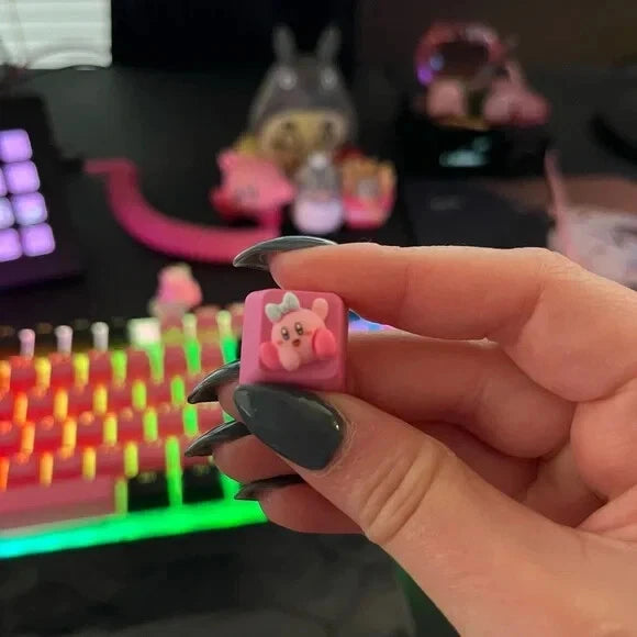 Cute Pink Artisan Anime Keycap for OEM switches Model