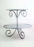 Grasslands Road Figurine Display Dessert Serving 8"H Metal Pedestal Stand DEFECT Model