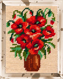 DIY Printed Tapestry kit "Bouquet of poppies", Needlepoint Kit Model