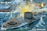 Civil War ironclad USS Monitor Model Kit 361 mm Scale 1/144 Mikro Mir 144-028 Model