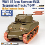 1/35 WWII US Sherman VVSS T-54E1 Track Set Upgrade Parts  3D Printed Model
