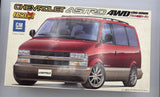 Fujimi, Chevrolet, Astro, 4WD, Low-Down, 1/24 Scale, 18691-1/24-2800, Rare. Model
