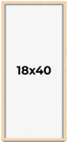 18x40 Shadow Box Frame Brown | 0.875 Inches Deep Real Wood Contemporary Shadowbo Model