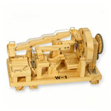 Wooden Marble Run Building Kit Mechanical Gear Model DIY Assembly Toy for Adults Model
