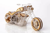 Mechanical Veter Models wooden & plastic 3D puzzle Chopper-v1 Racing Motorbike Model