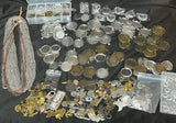Charms, Cabochon Pendant Frames, jewelry Making lot. New Unused 3 lbs +gift Bags Charms
