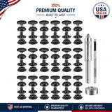 148-Piece Copper Snap Fastener Kit - 15MM Buttons for Leather & Fabric Repairs Model