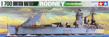 Tamiya 77502 1/700 Scale Model Kit WWII British Royal Navy Battleship HMS Rodney Model