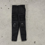 PB-SPT: 1/12 black Tactical Pants for 6" medium to slim body Model