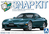 AOSHIMA 1/32 Mazda Efini FD3S RX-7 Montego Blue Mica Snap Kit Pre Y866704 Model