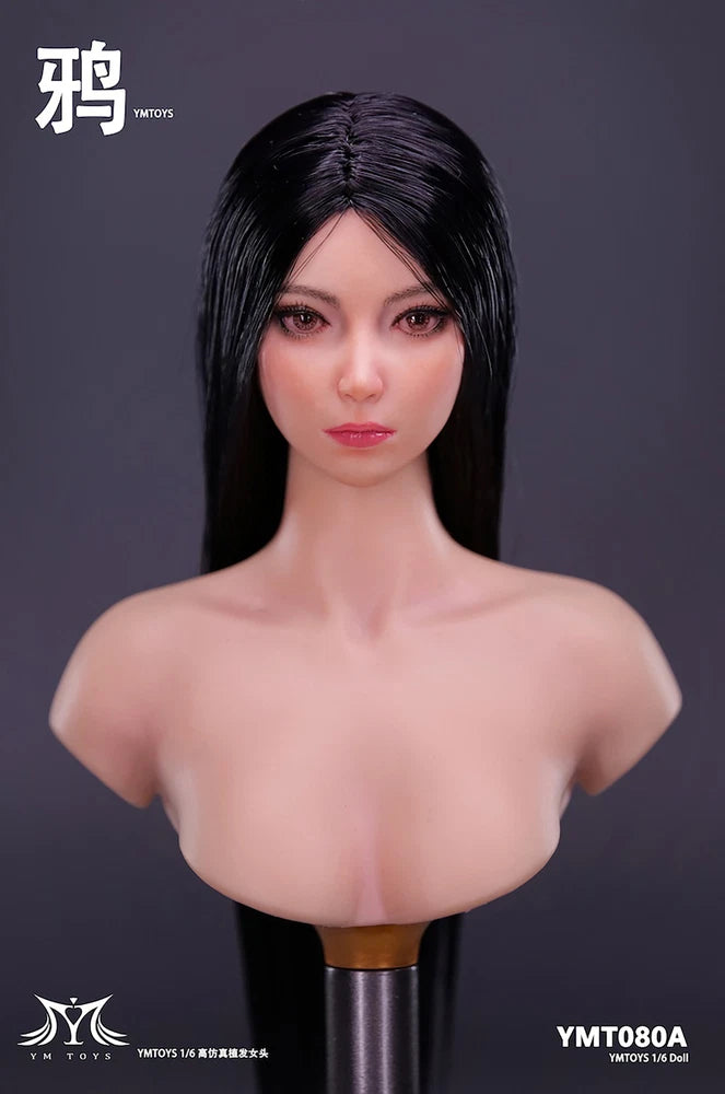 YMTOYS 1/6 YMT080A Ya Cool Girl Head Carved Model Toys Model