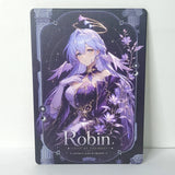 Robin Black Purple Waifu Card Anime Girl Wall Art Oversized Board A5 Model