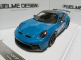 FUELME Models 1:18 scale Porsche 911 (992) GT3 Shark Blue Resin car model Model