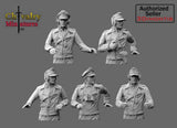 WW2 German Tank Crew set 1, Resin Figures Historical Miniatures By 3Dimontis Model