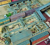 Walthers 933-3047 HO Scale CornerStone Series Stock Yards Structure Building Kit Model