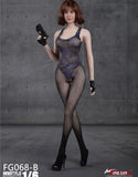 Fire Girl FG068B 1/6 Camouflage Swimwear Stockings Model F 12