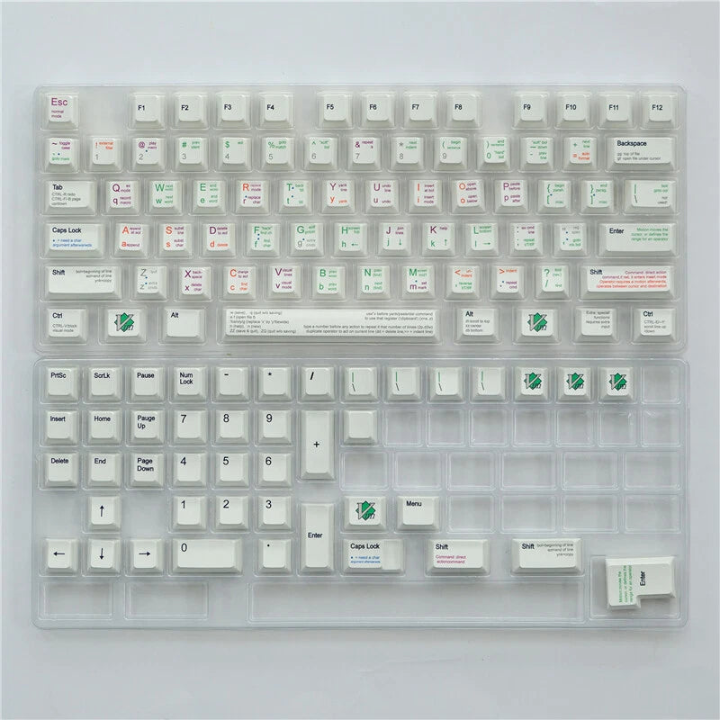 Linux VIM Cherry Height Keycap PBT 118Keycaps In Box Cherry Used For MX Keyboard Model