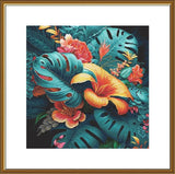 Counted Cross Stitch "Exotic" Embroidery Kit Unprinted ??anvas Nova Sloboda Model