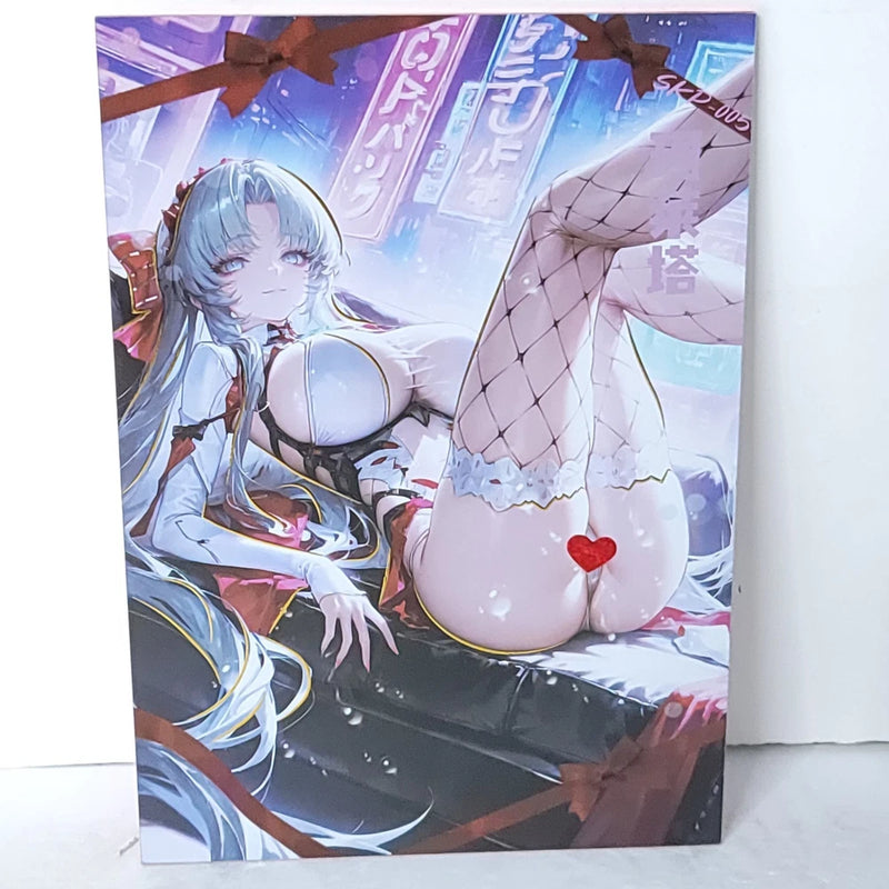 Carlotta Waifu Card Anime Girl Laying Sofa Wall Art Oversized Board A5 Model