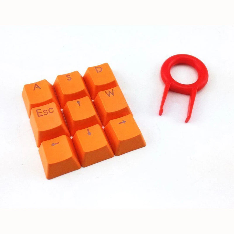 Orange 9 Keys PBT Backlit Translucent Keycaps For Cherry MX Mechanical Keyboard Model