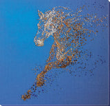 Golden Horse Bead Embroidery Kit ?C DIY Handmade Beading Craft Set | Gift Model