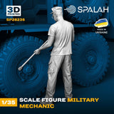 Workshop Mechanic Figure 1/35 Spalah SP28235 Scale Figures / 3D Printing Model