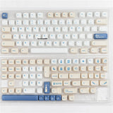 Soybean Milk Theme MOA Height 144 Keycaps PBT Dye-sub New for Cherry MX Keyboard Model