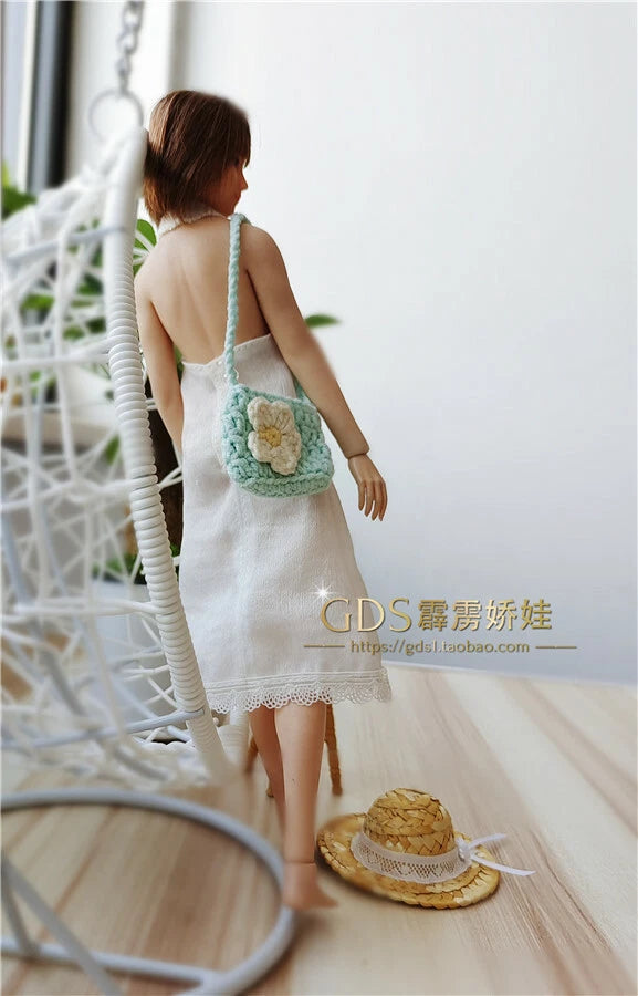 1:6 Green Knitted Messenger Bag Model For 12" Female PH TBL JO Figure Body Toys Model