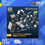 SPALAH 25235 1/35 Set of scale models "For a trench" Resin model Model