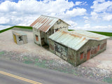 N Scale Buildings Kit - Abandoned Homestead / Depot - Cardstock Paper Kit #2 Model
