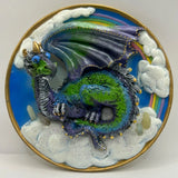Vintage Cadona 1999 6¡± Collector Plate 3D Dragon Figurine Fantasy Display Model