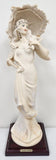 Giuseppe Armani 15" Figurine "Lady With Umbrella/Parasol" Florence Italy 1987 Model