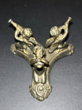Vintage Brass 3 Musical Angel Cherubs Round Display Stand 2¡±X4¡± Model
