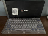 XVX 128pc Keycaps Cherry Profile Purple/White Clear Set NIB Model