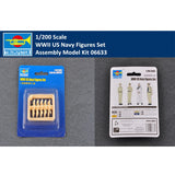 Trumpeter #06633 1/200 Scale WWII US Navy Figures Model Kits Model
