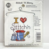 Counted Cross Stitch Kit 2563 Stitch'n Stitch 'N Hang Ornament NMI NOS Sewing Model