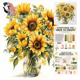 AuraDraw Cross Stitch Kit Sunflower JLSZX-0001 Model