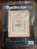 Bucilla Adam and Eve Sampler Kit 40511 Counted Cross Stitch Kit 12x14?? New Model