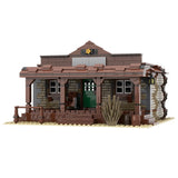 MOC Police Officer Office Modular Building Set 1124pcs DIY Architecture Kit Model