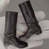 1/6 Scale Soldier Dark Brown Hollow High Boots Model For 12'' Action Figure Body Model