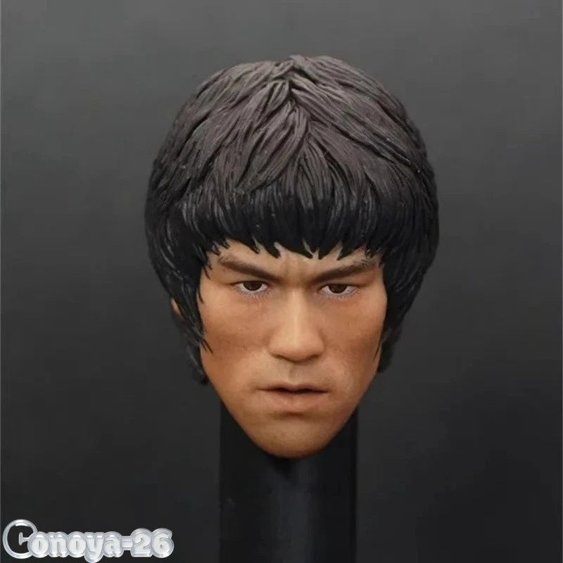 1/6 Kung Fu Xiaolong Li Head Sculpt for 12'' GANGHOOD Asian Male Action Figure Model