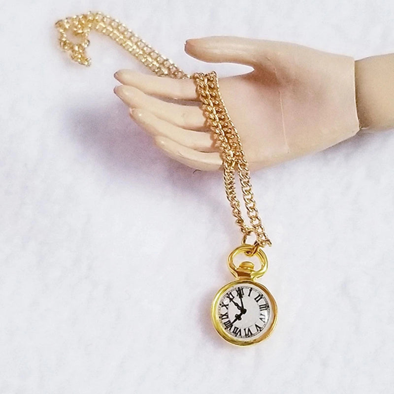 1/6 Scale Pocket Watch Model Cosplay Vintage Doll Accessories Handmade Miniature Model