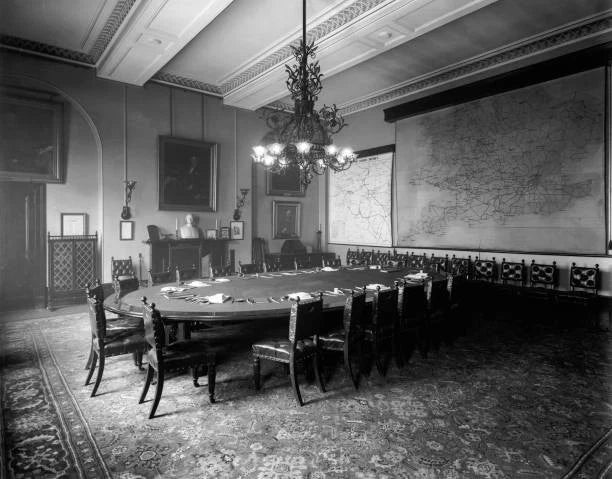 Old Train Photo The Board Room At Paddington Station London 1900 Model